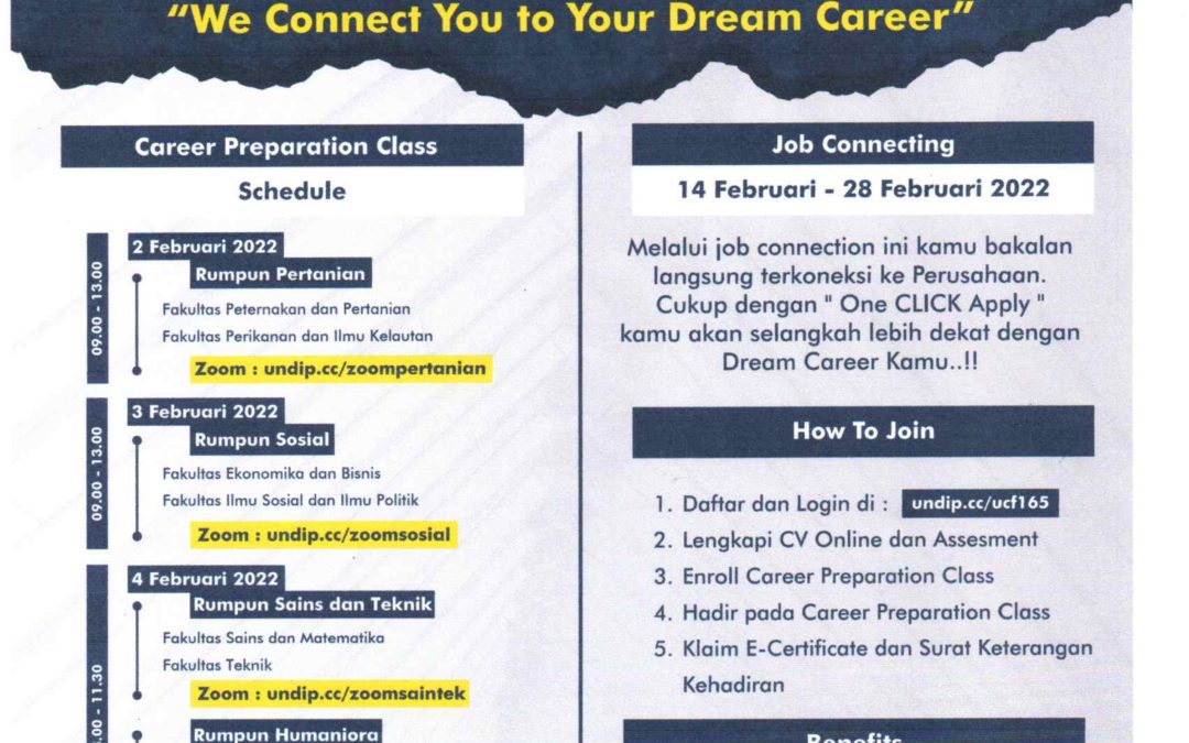 Career Preparation Invitation for Prospective Graduates 165