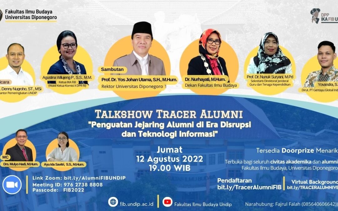 Talkshow Jejaring Alumni Fakultas Ilmu Budaya 2022