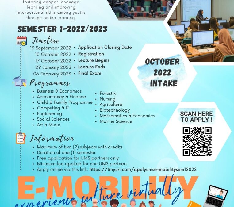 International E-Mobility Program Universiti Malaysia Sabah (UMS) 2022