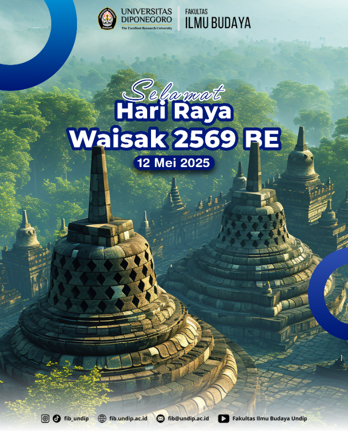 FIB Undip Mengucapkan Selamat Hari Raya Waisak 2025.