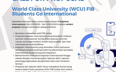 FIB Undip Buka Kesempatan Mahasiswa untuk Go Internasional melalui Proposal World Class University 2025