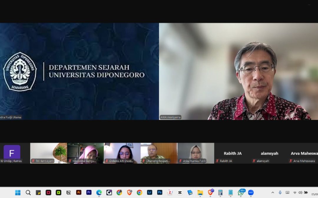 Prodi Sejarah FIB Undip Gelar Kuliah Dosen Tamu Bersama Prof. Dr. Mikihiro Moriyama, Bahas Bahasa dan Budaya sebagai Identitas Bangsa