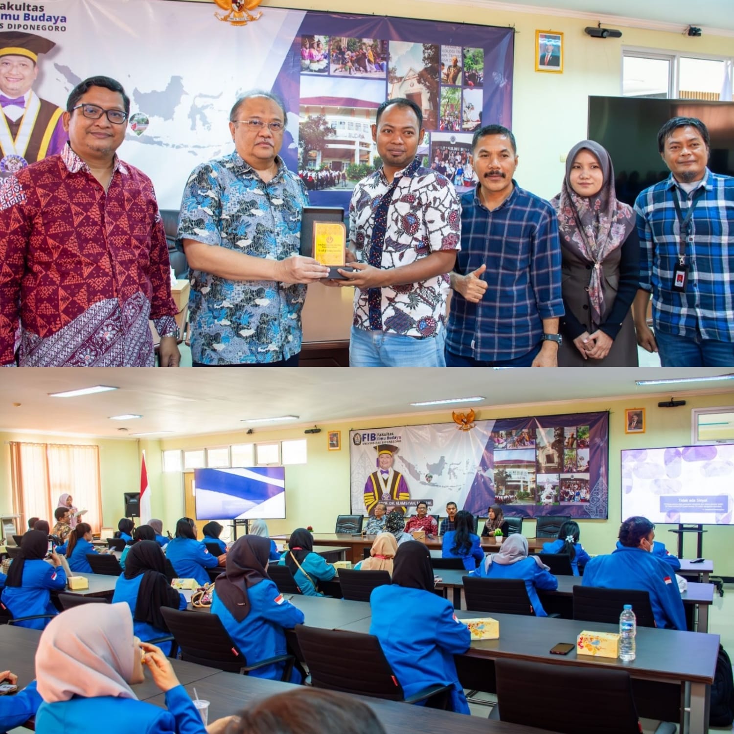 FIB Undip menerima kunjungan mahasiswa KKL beserta dosen pendamping dari Fakultas Keguruan dan Ilmu Pendidikan (FKIP) Universitas Tadulako.