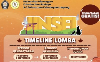 JINSEI 2025: Lomba Komik & Sakubun dari Prodi BKJ FIB UNDIP, Gratis dan Berhadiah Menarik!