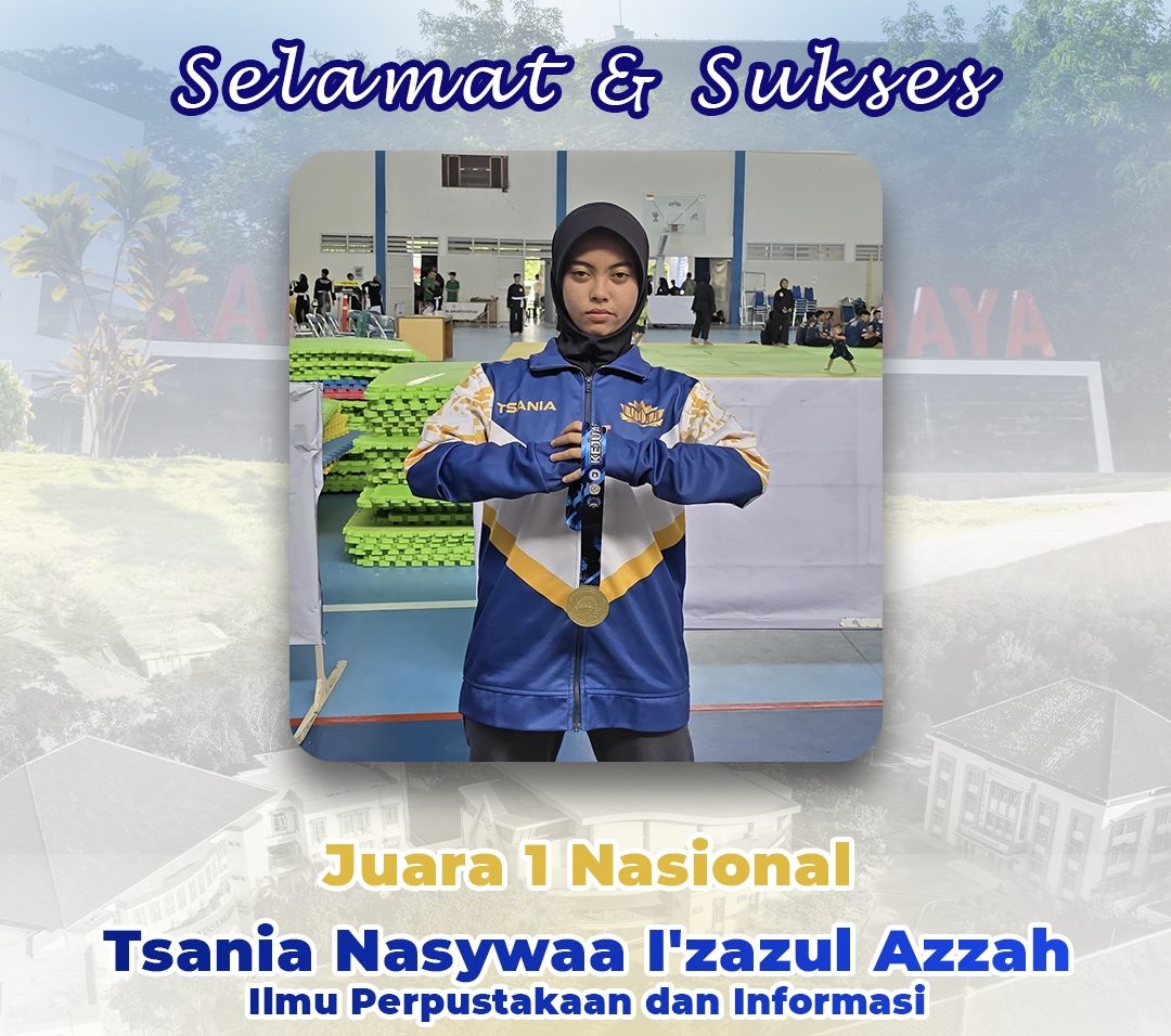 Mahasiswa FIB Undip, Tsania Nasywaa I'zazul Azzah meraih Juara 1 Kelas A Putri Dewasa dalam ajang Udinus Pencak Silat Championship III 2025 Tingkat Nasional.