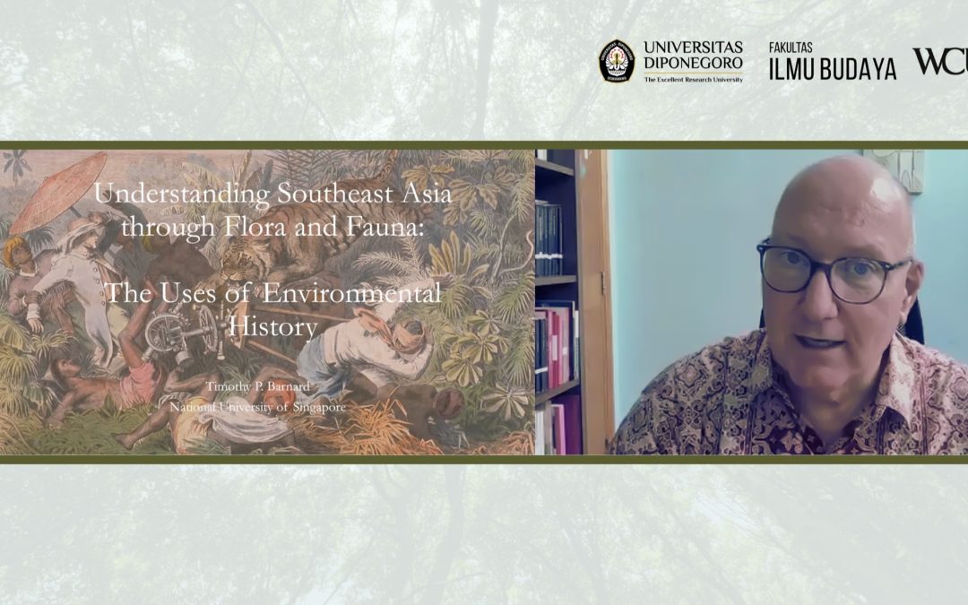 Visiting Professor FIB Undip Hadirkan Dr. Timothy P. Barnard Bahas Sejarah Lingkungan Asia Tenggara