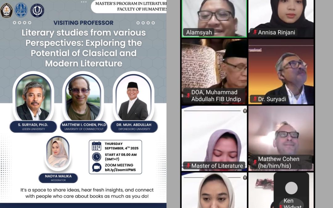 Visiting Professor FIB Undip 4 September 2025.