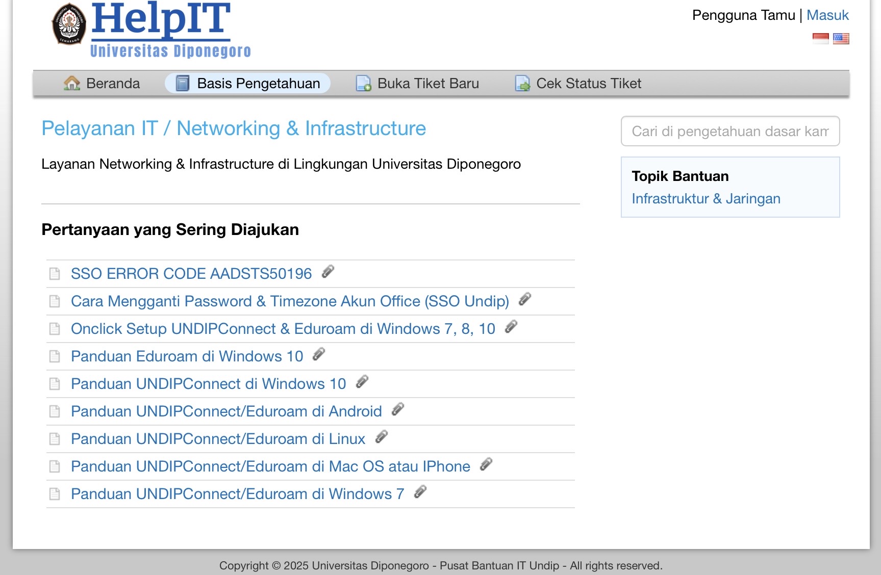 UNDIP Permudah Akses Internet Melalui Layanan Helpdesk IT, Simak Panduan Berikut Ini!