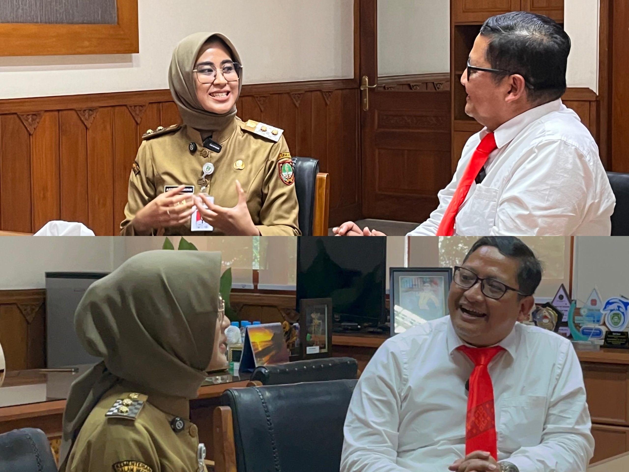Pimpinan FIB Undip dan Wakil Wali Kota Surakarta, Astrid Widayani, S.S, S.E, M.B.A.