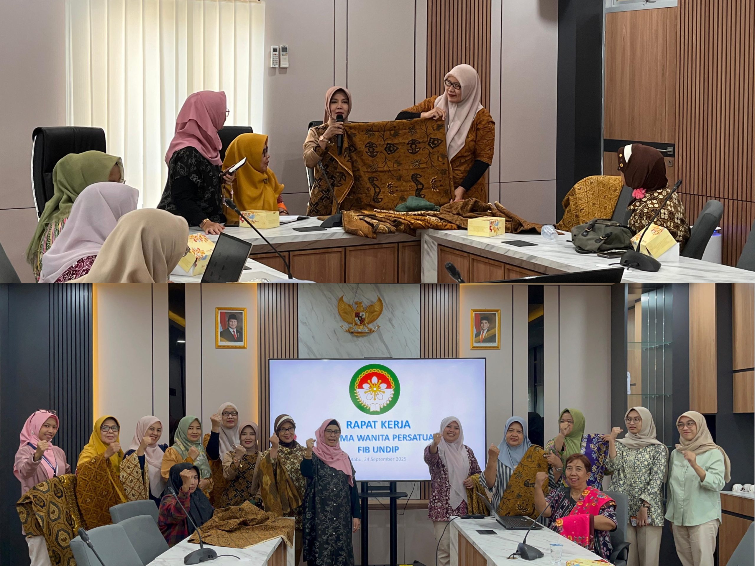 Dharma Wanita Persatuan FIB Undip Kupas Filosofi Batik Bersama Sri Medali Hendry Hastuti dari LPK Widya Budaya Semarang 