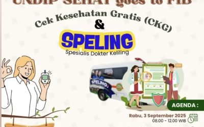 UNDIP SEHAT Goes to FIB: UPT K3L Gelar Cek Kesehatan Gratis di FIB Undip