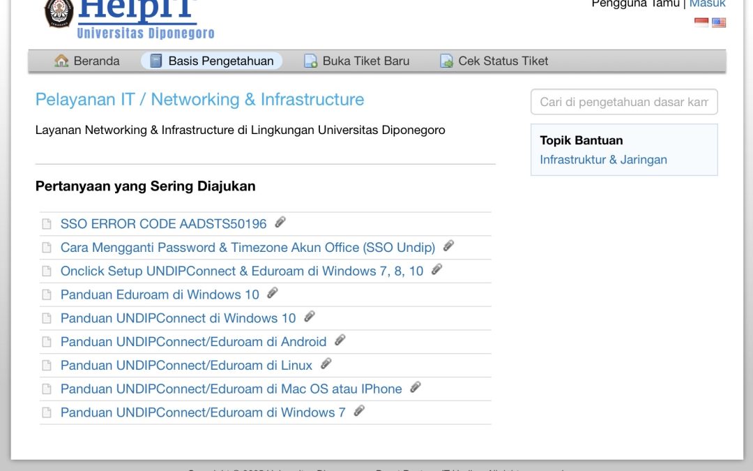 UNDIP Permudah Akses Internet Melalui Layanan Helpdesk IT, Simak Panduan Berikut Ini!