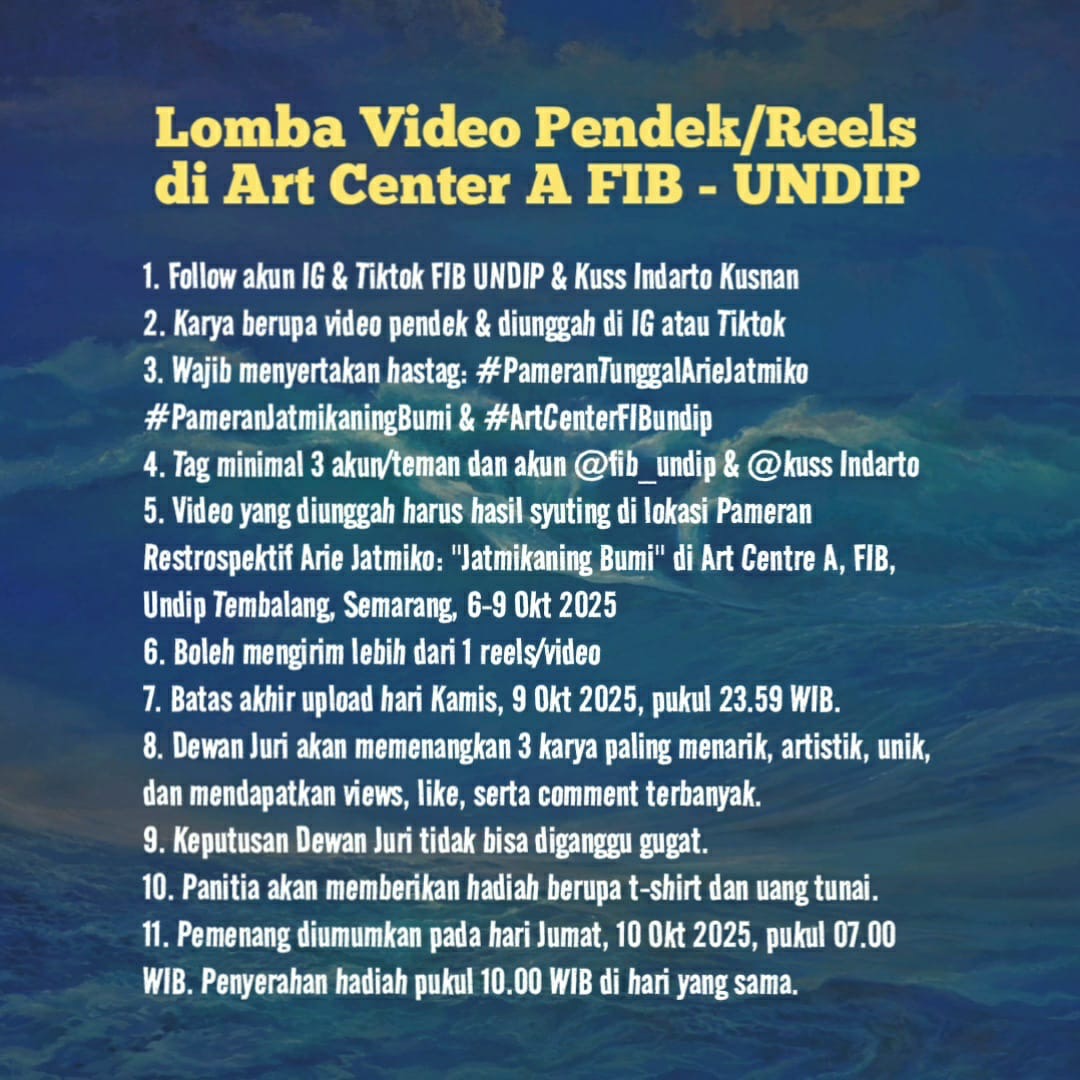 Lomba Video Pendek di Pameran Lukisan “Jatmikaning Bumi”