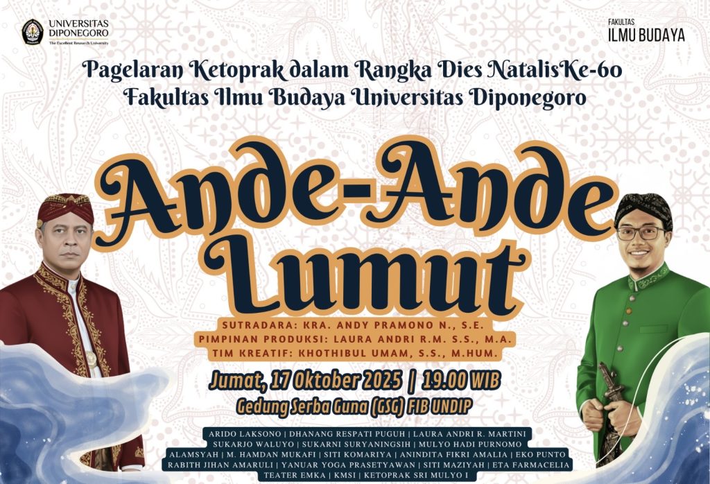 FIB Undip Akan Gelar Pagelaran Ketoprak “Ande-Ande Lumut”