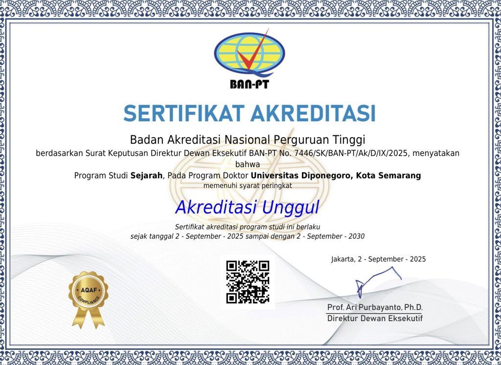 Undip History Doctoral Program Achieves Superior Accreditation. (Photo: Humas FIB Undip)