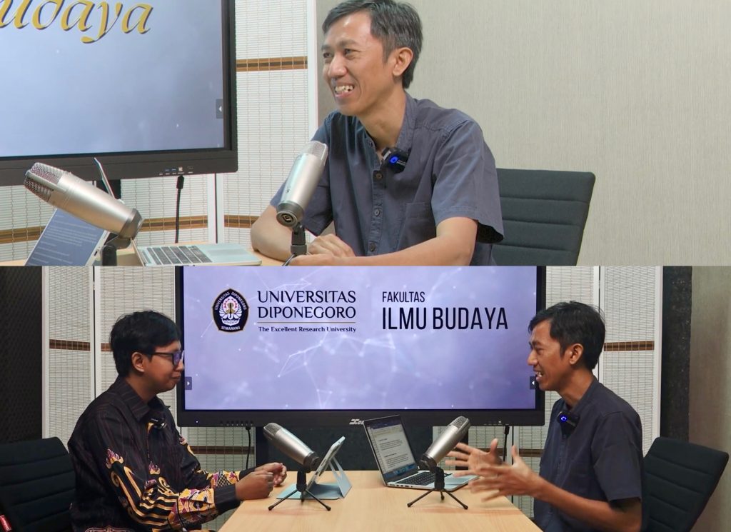 Podcast Suara Budaya Bersama Heriyanto, S.Sos., M.IM., Ph.D. (Foto: Humas FIB Undip)