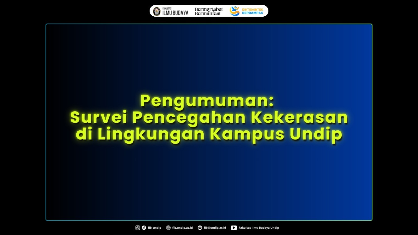 UNDIP Ajukan Survei Pencegahan Kekerasan di Lingkungan Kampus. (Foto: Humas FIB Undip)
