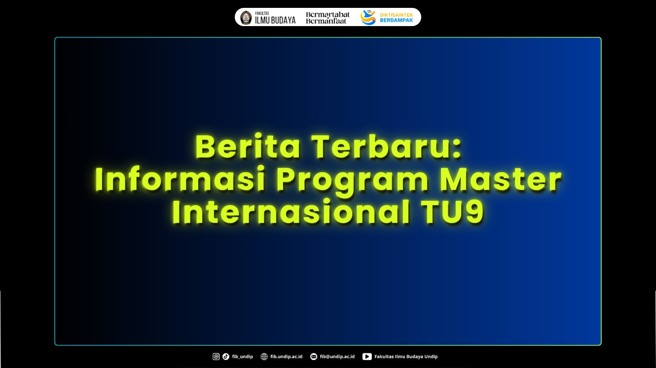 Program Master Internasional TU9. (Foto: Humas FIB Undip)