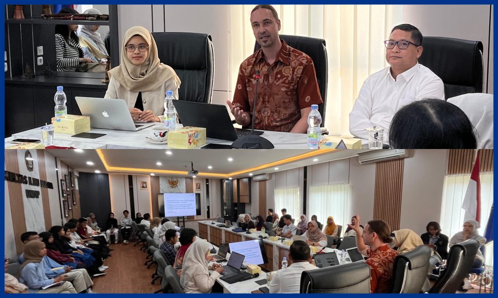 Visiting Lecturer Dr. Patrick Keilbart dari Goethe University Frankfurt (Foto: Humas FIB Undip)