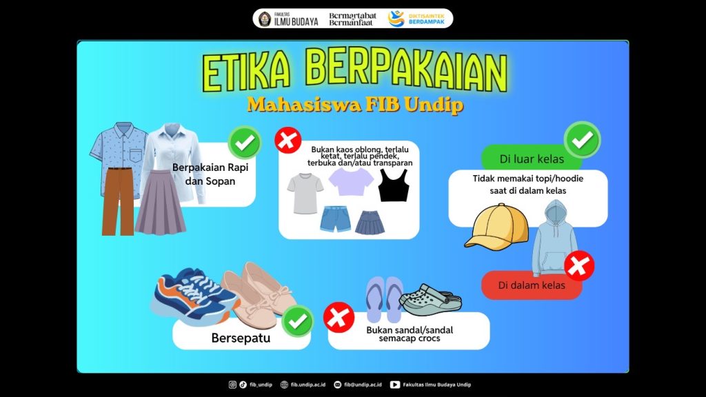 Dressing Ethics Guide at FIB Undip. (Photo: Humas FIB Undip)