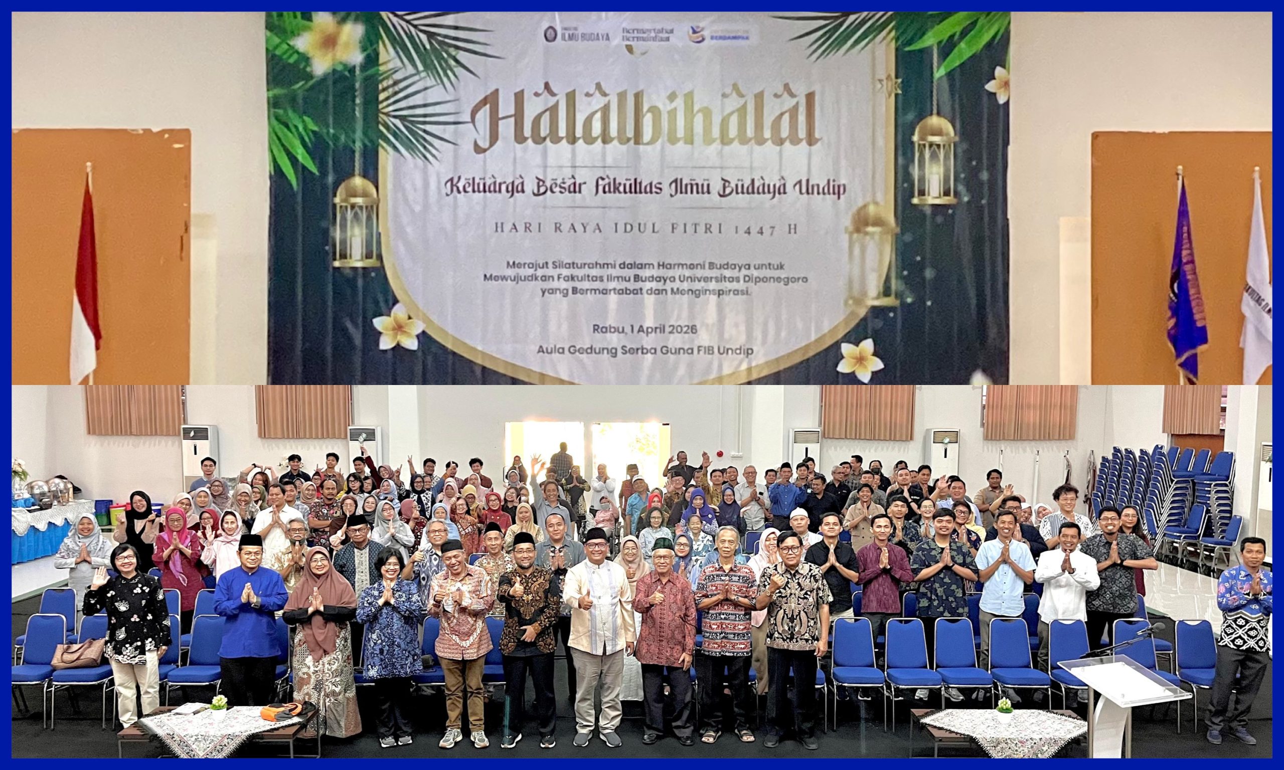 Halalbihalal FIB Undip 2026. (Foto: Humas FIB Undip)