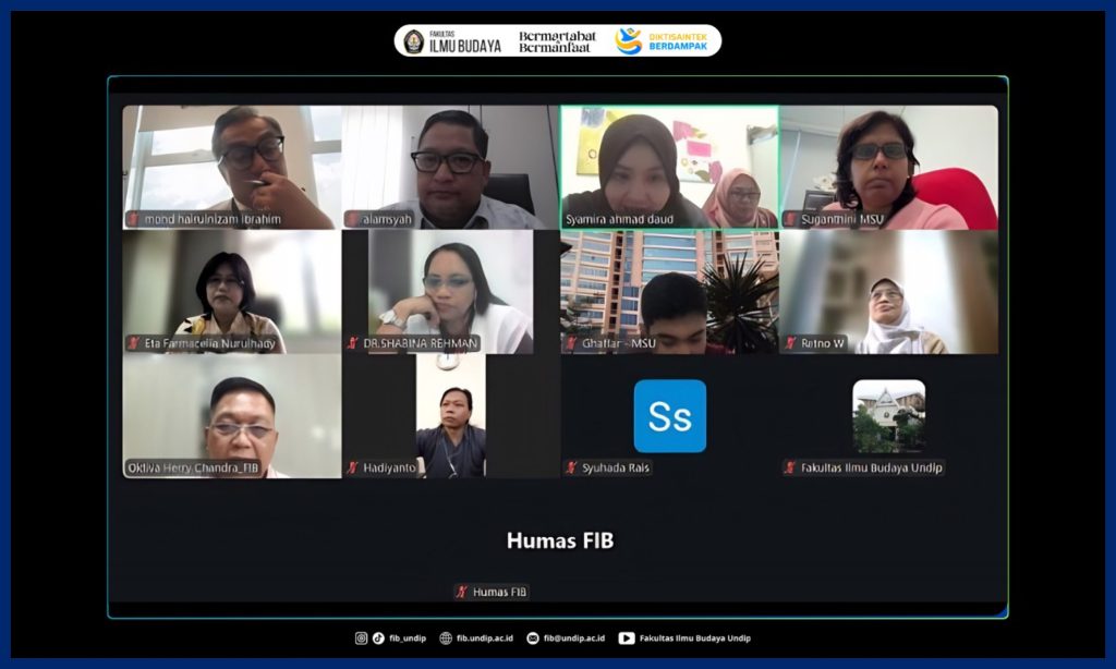 Kerja Sama FIB Undip dan MSU Malaysia. (Foto: Humas FIB Undip)