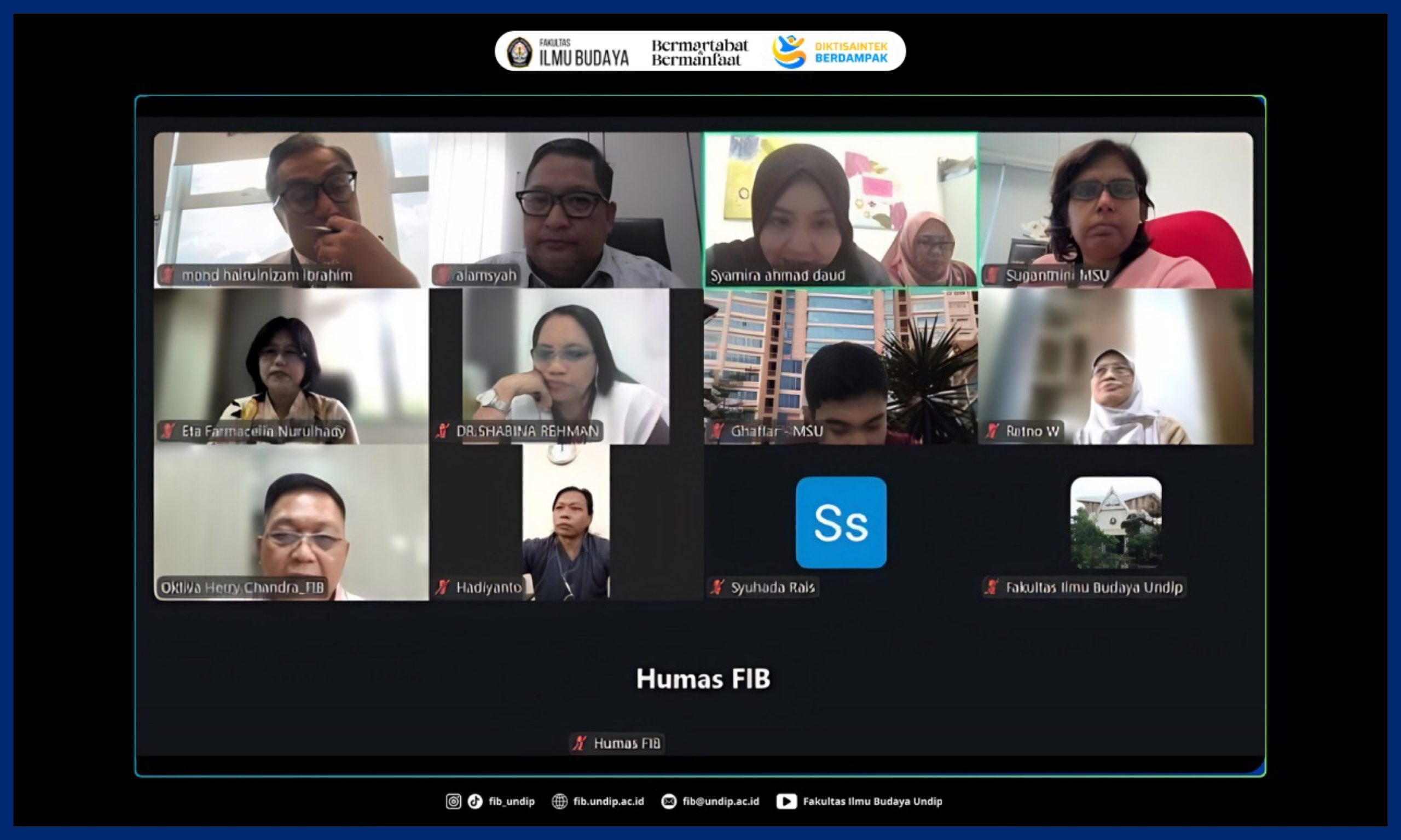 Kerja Sama FIB Undip dan MSU Malaysia. (Foto: Humas FIB Undip)
