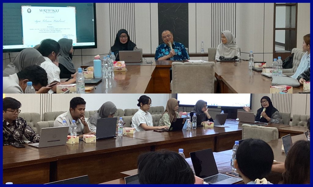Sambutan Kepala Departemen Sejarah yaitu Prof. Dr. Drs. Dhanang Respati Puguh, M.Hum. (Foto: Humas FIB Undip)