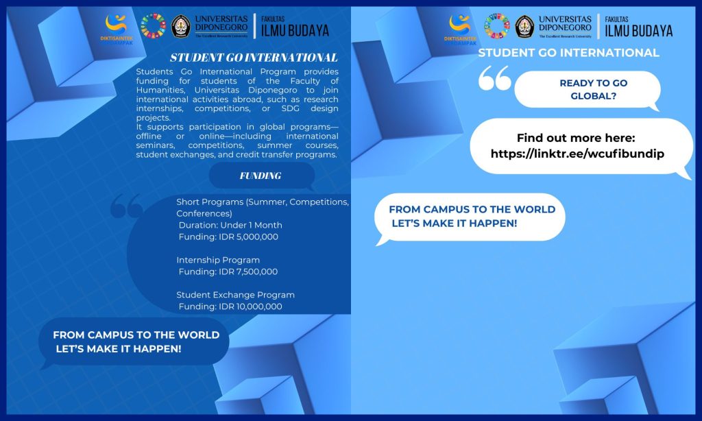 Student Go International By FIB Undip. (Foto: Humas FIB Undip)
