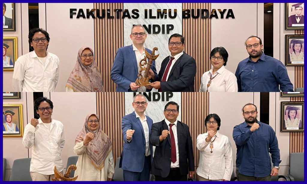 FIB Undip Sambut Kunjungan Mr. Michele Cavallaro, selaku Director of the Italian Cultural Institute. (Foto: Humas FIB Undip)