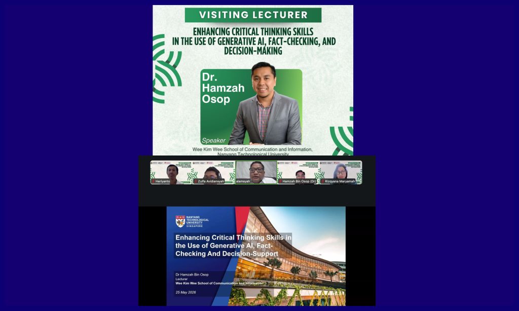 The Library and Information Studies Study Program FIB Undip Holds a Public Lecture with NTU Singapore on Monday, May 25, 2026. (Photo: Humas FIB Undip)