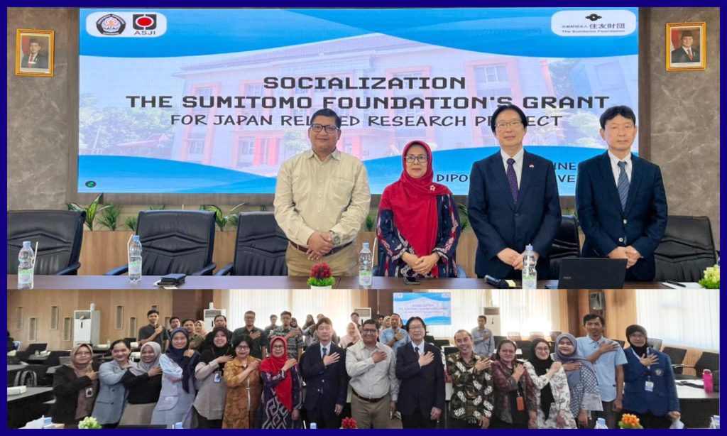Prodi Bahasa dan Kebudayaan Jepang FIB Undip Sukses Gelar Sosialisasi Hibah Penelitian The Sumitomo Foundation Pada Rabu, 10 Juni 2026. (Foto: Humas FIB Undip)