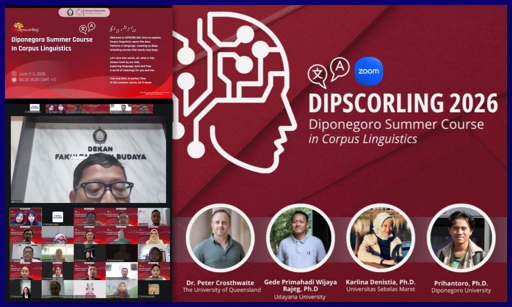 Opening of Diponegoro Summer Course in Corpus Linguistics on Tuesday, June 2, 2026. (Photo: Humas FIB Undip)