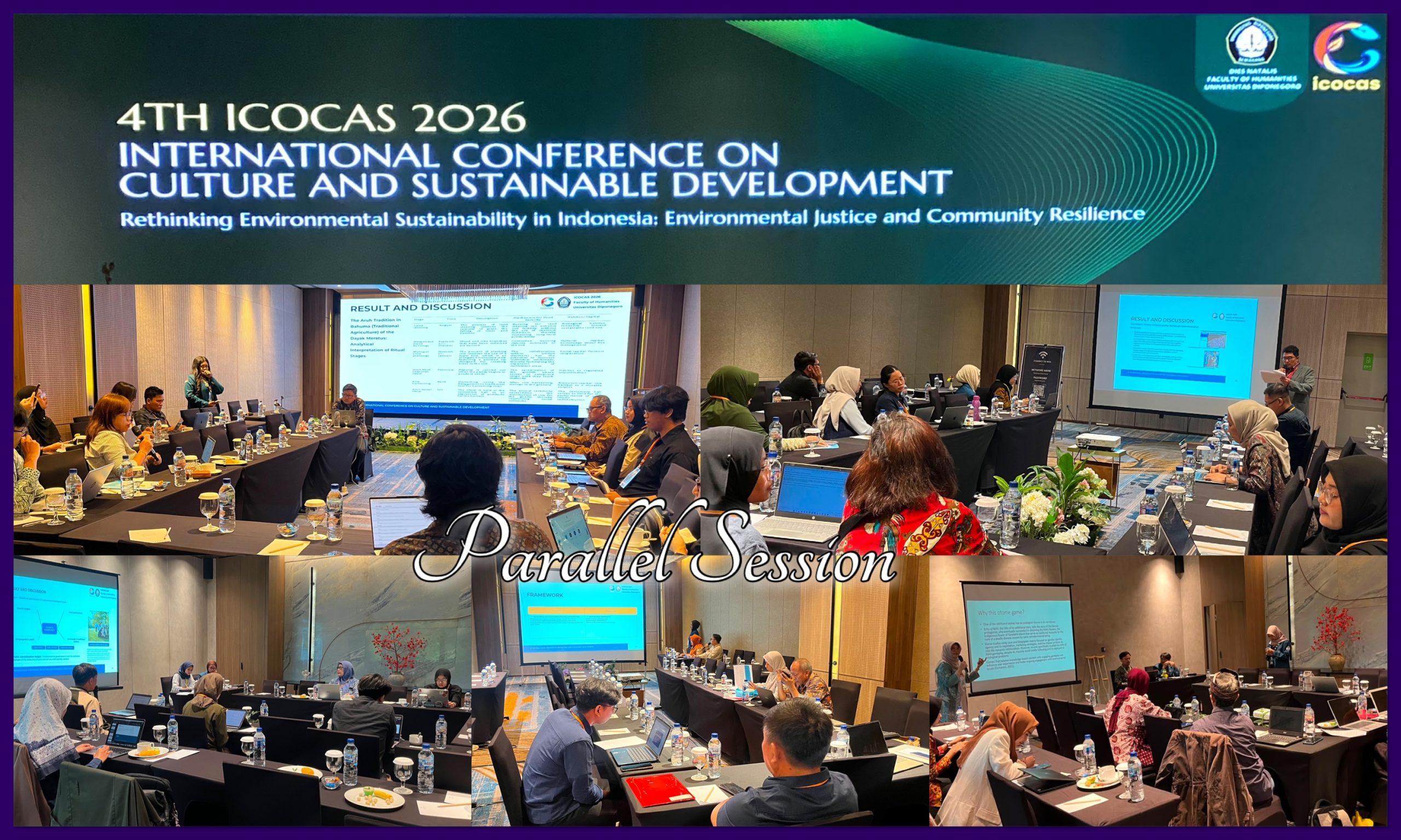 Hari Kedua ICOCAS Rabu, 5 Agustus 2026. (Foto: Humas FIB Undip)