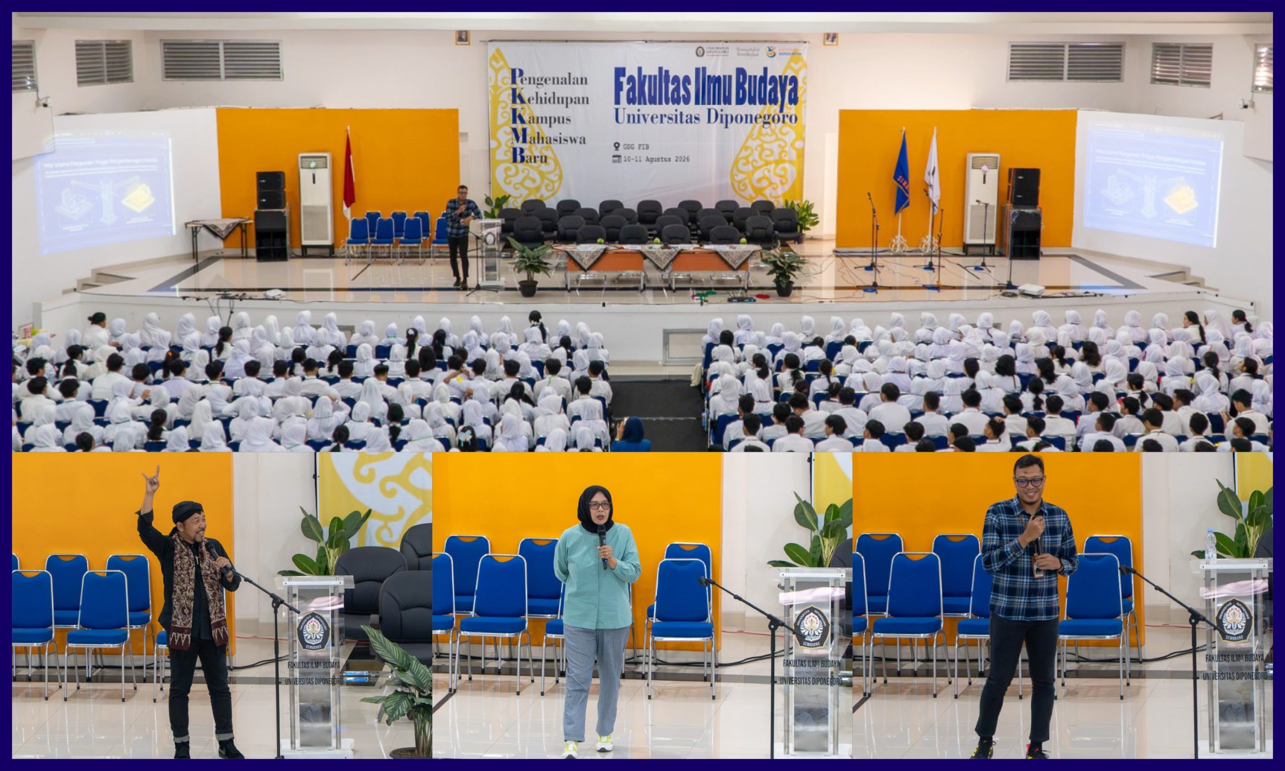 PKKMB FIB UNDIP 2026 Hari Kedua. (Foto: Humas FIB Undip)