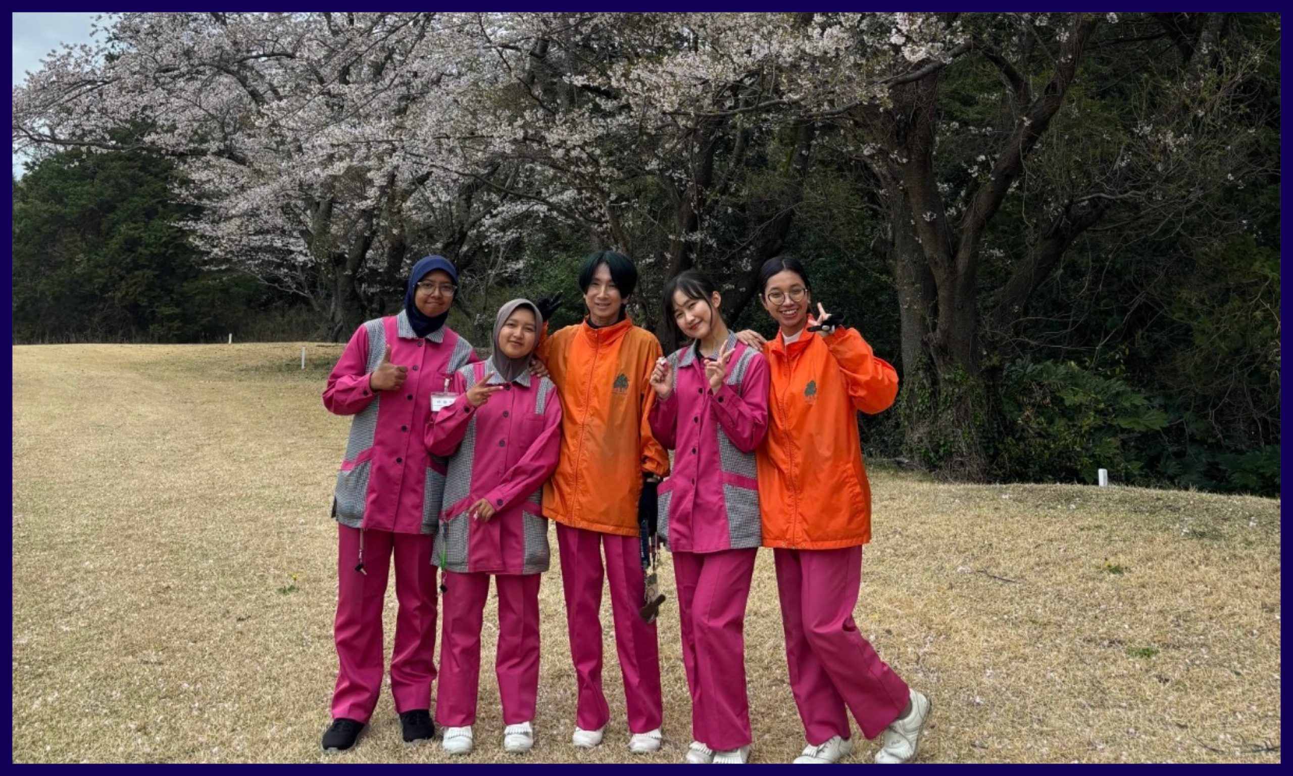 Meilia Dyah Ajeng Ersanti, Mahasiswa BKJ FIB Undip Magang di Industri Olahraga Golf Honchiba Country Club Jepang. (Foto: Humas FIB Undip)