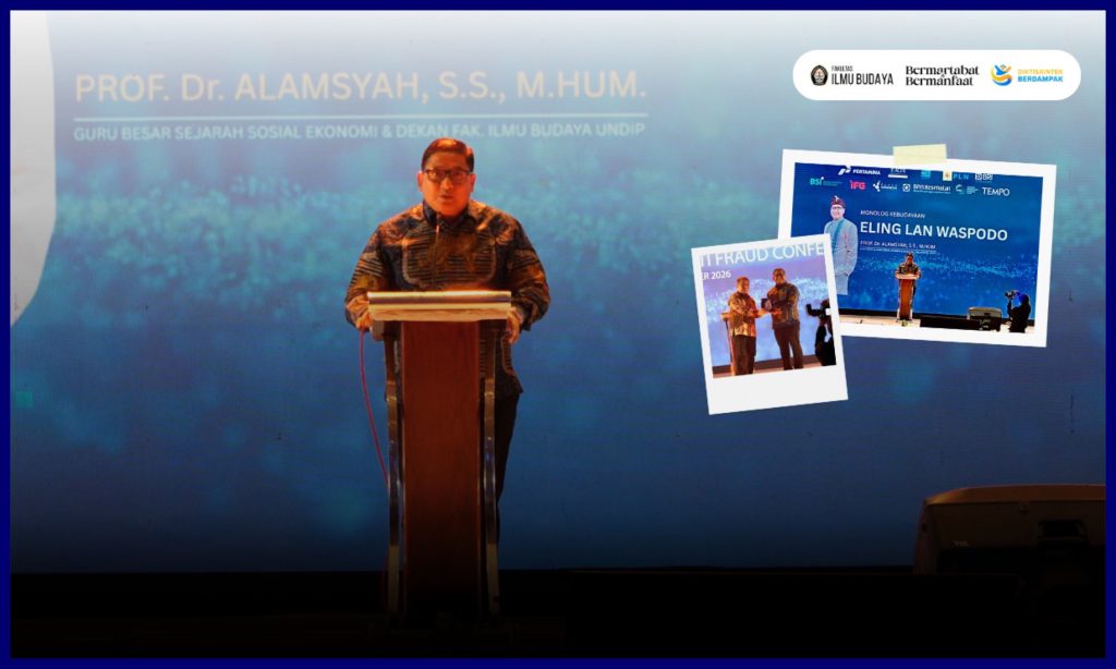 Monolog "Eling lan Waspada", Prof. Dr. Alamsyah, M.Hum. (Foto: Humas FIB Undip)