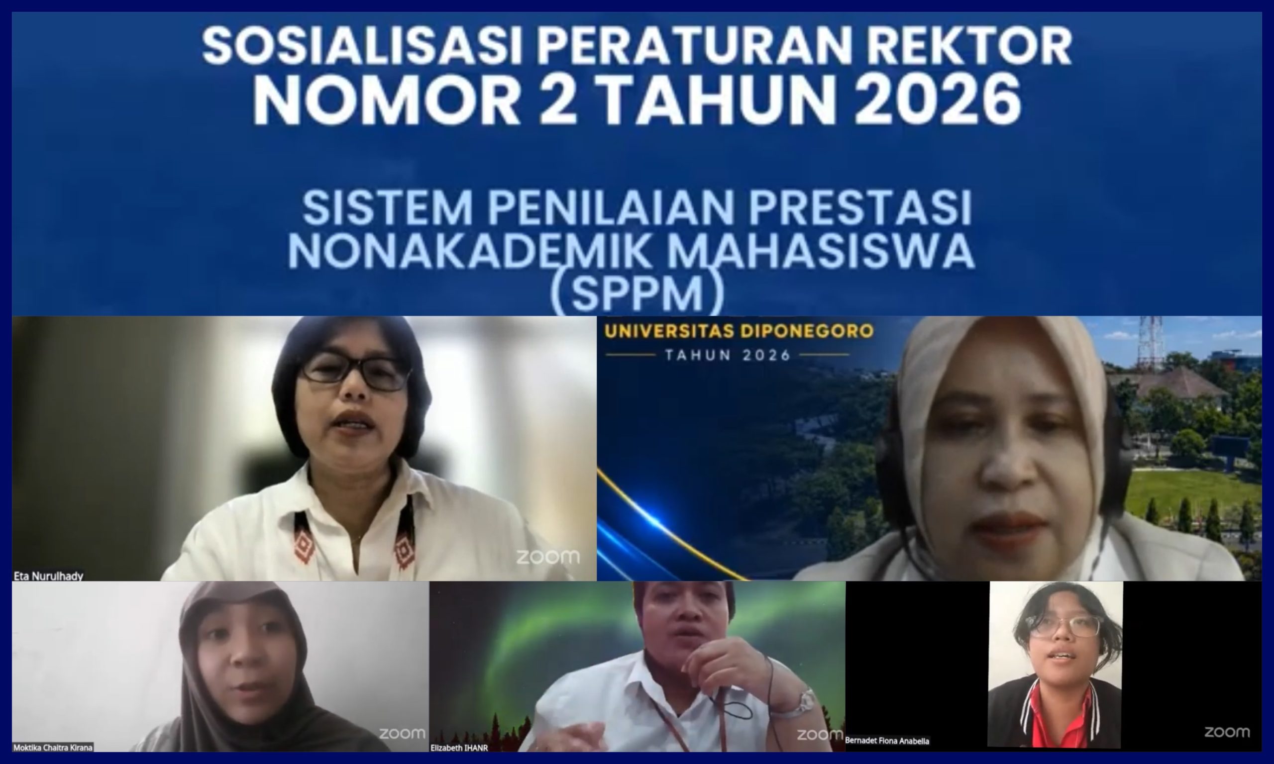 FIB UNDIP Gelar Sosialisasi Peraturan Rektor Nomor 2 Tahun 2026. (Foto: Humas FIB Undip)