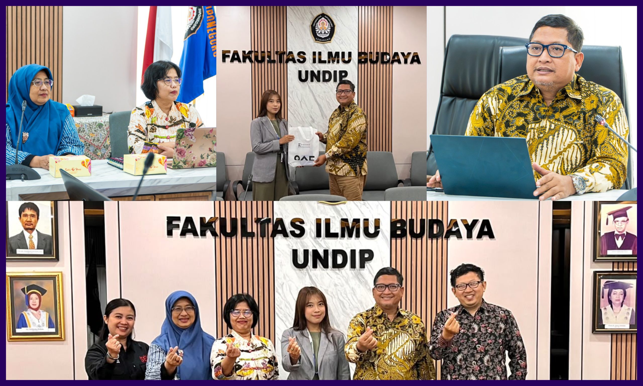 Kerja Sama FIB Undip dan Woosong University Korea. (Foto: Humas FIB Undip)