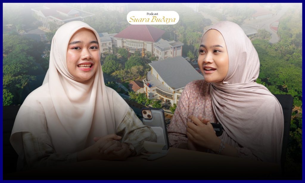Podcast Suara Budaya FIB Undip Bersama Fathiyah Hanan. (Foto: Humas FIB Undip)