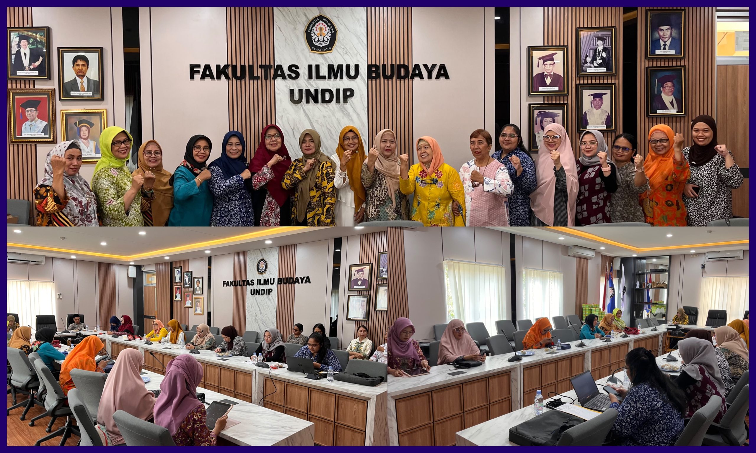 DWP FIB Undip Gelar Pertemuan Bulanan Sekaligus Khataman Al-Quran. (Foto: Humas FIB Undip)