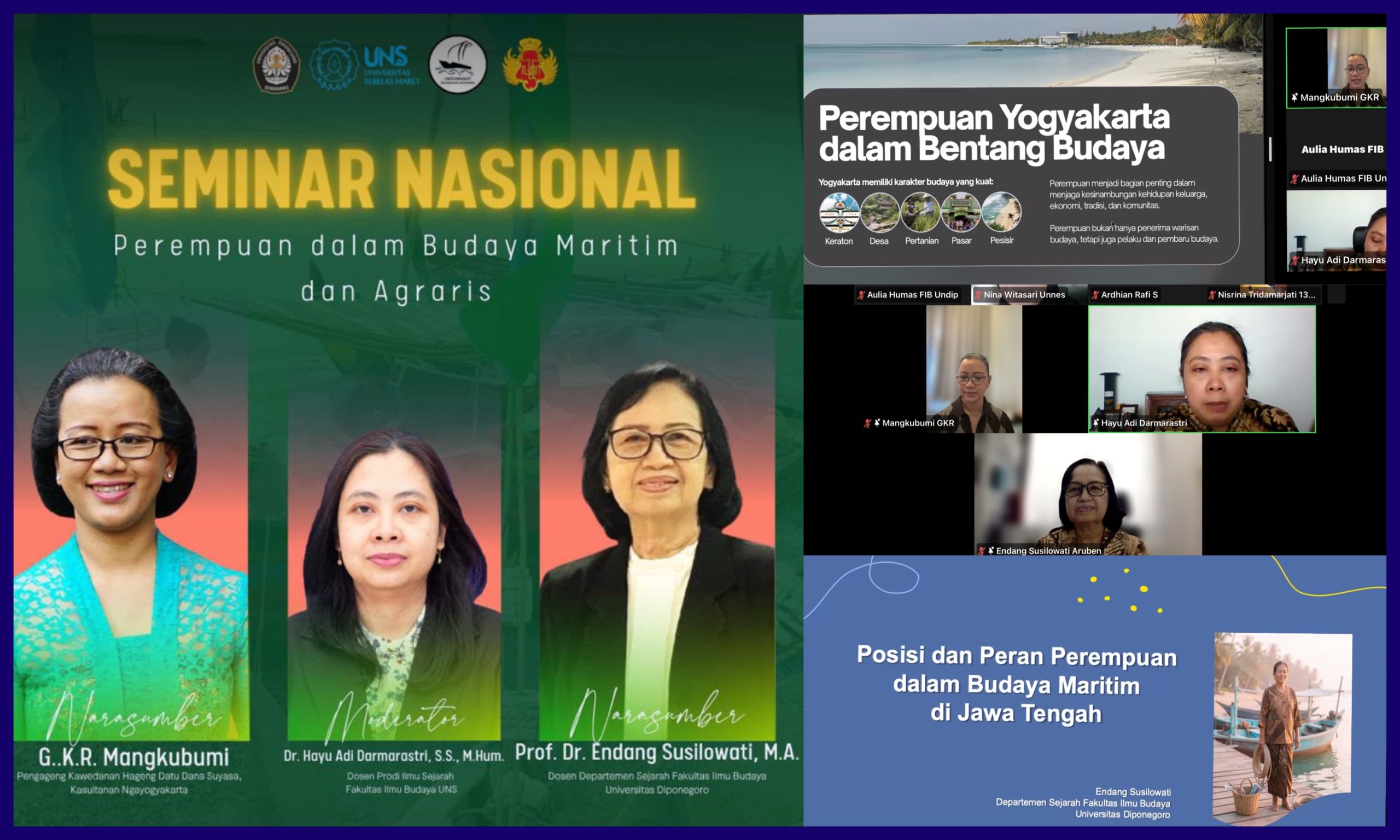 Seminar Nasional Departemen Sejarah FIB Undip dan FIB UNS Pada Sabtu 03 Oktober 2026. (Foto: Humas FIB Undip)