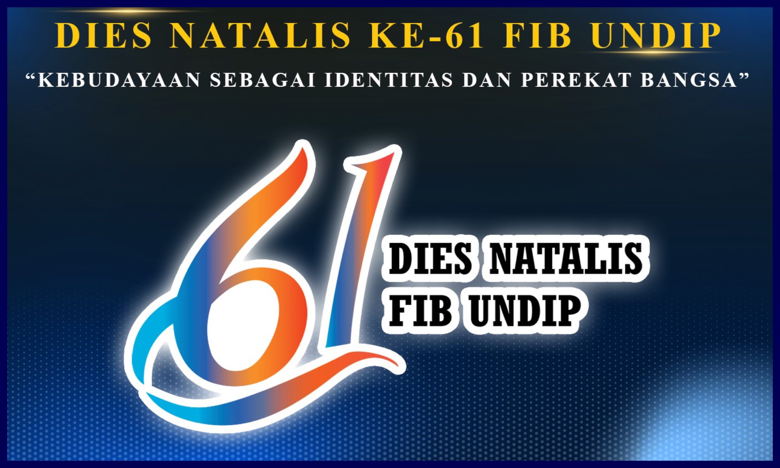 Makna dan Filosofi Logo Dies Natalis ke-61 FIB Undip. (Foto: Humas FIB Undip)