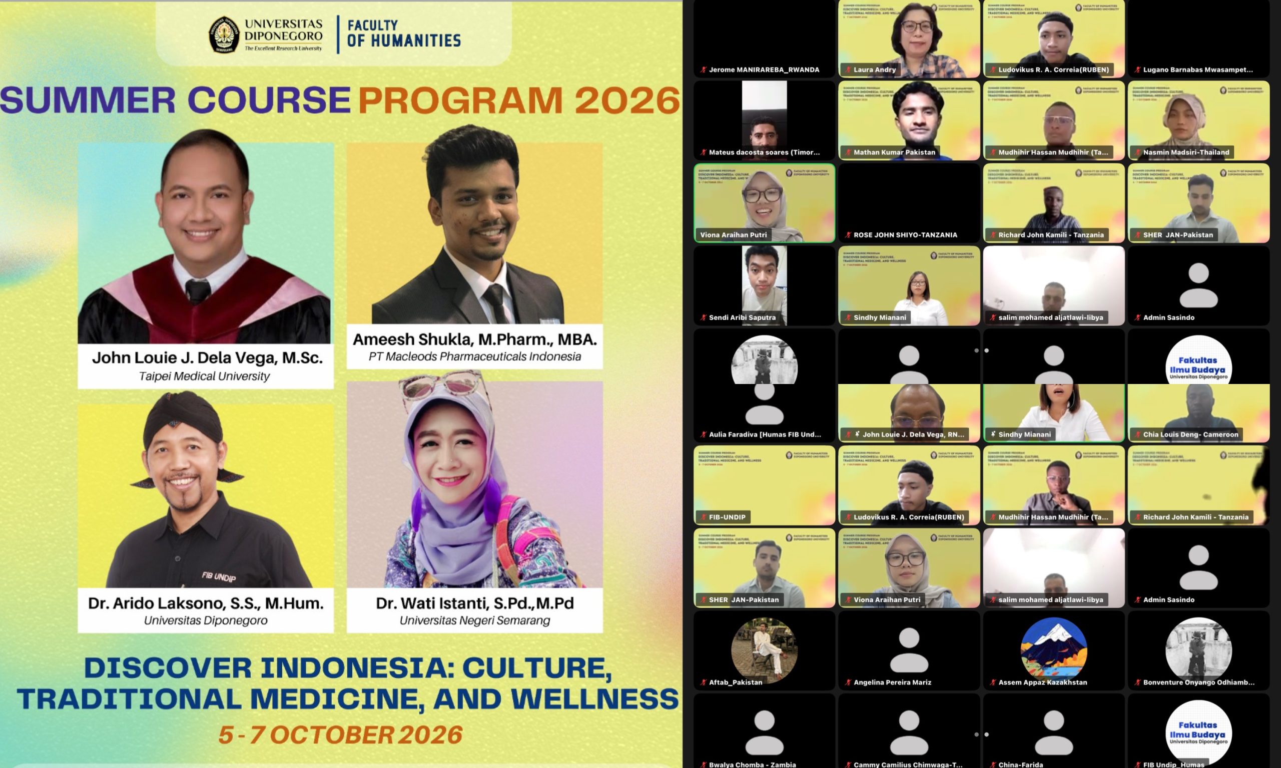FIB Undip Gelar Summer Course 2026. (Foto: Humas FIB Undip)