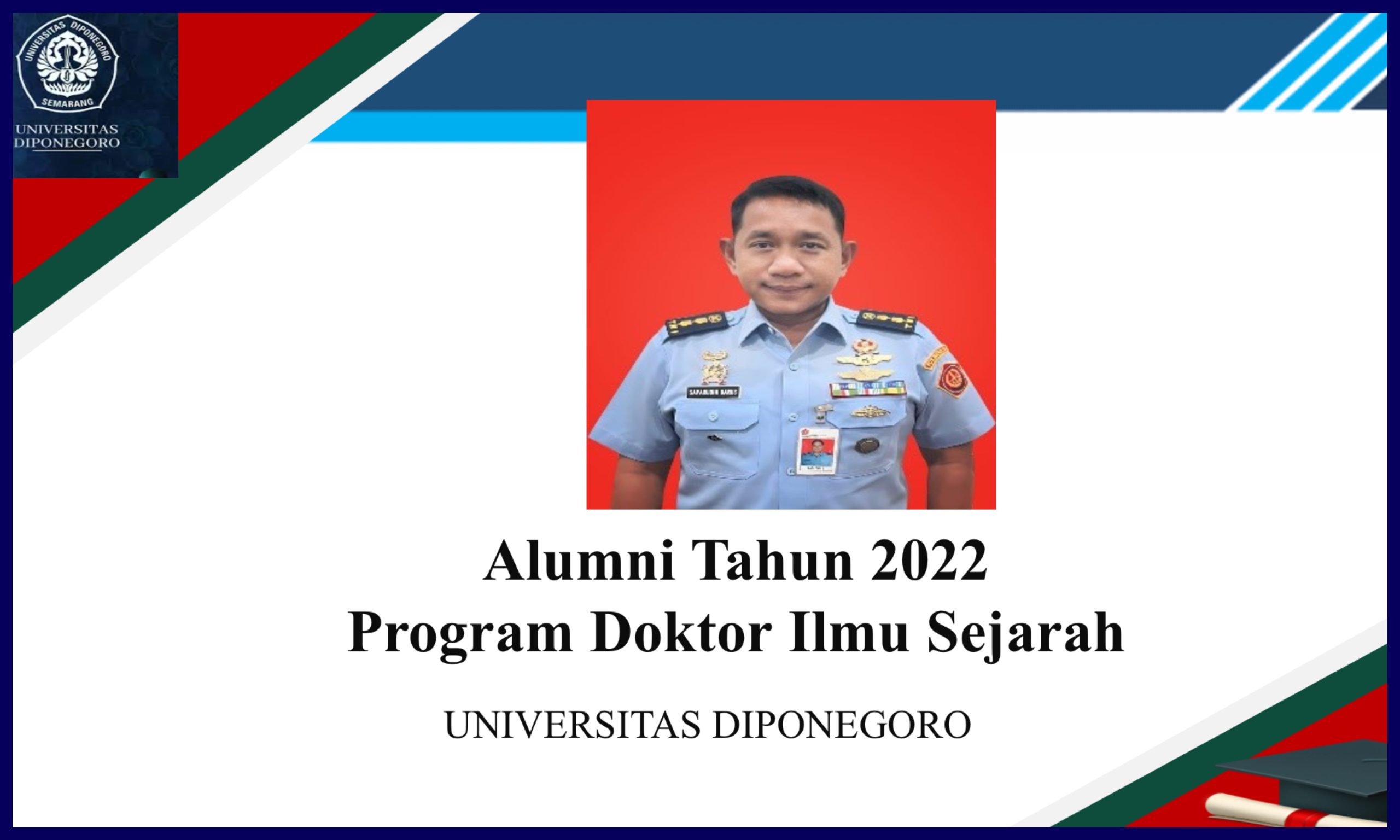 Kisah Alumni FIB Undip: Dr. Saparudin Barus. (Foto: Humas FIB Undip)