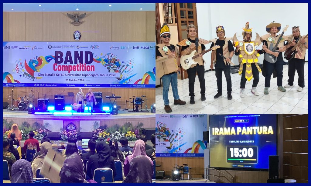 Band Irama Pantura FIB Undip di Lomba Band Dies Natalis ke-69 Undip. (Foto: Humas FIB Undip)