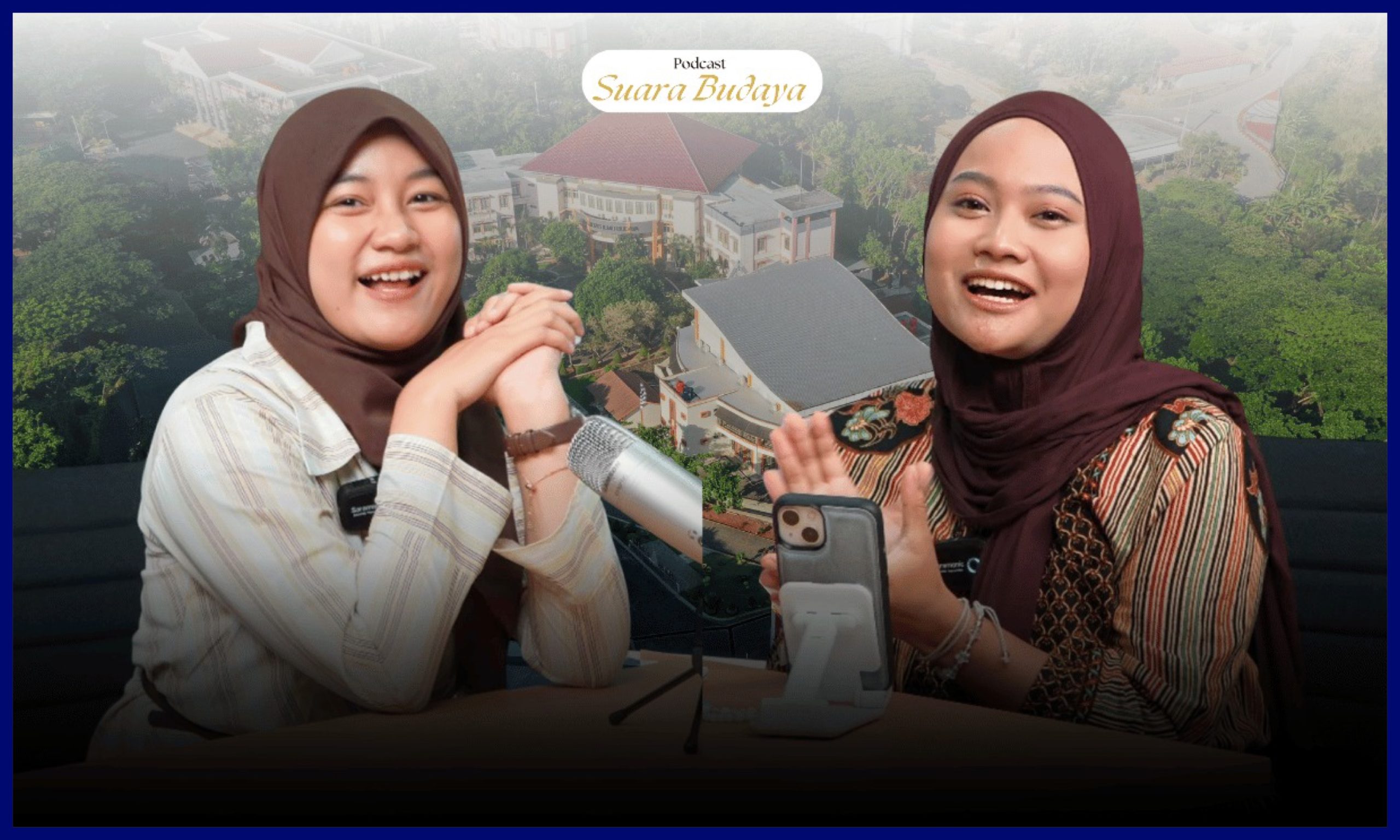 Podcast Suara Budaya Bersama Ervina Eka Safira, Mahasiswa Sastra Indonesia FIB Undip. (Foto: Humas FIB Undip)